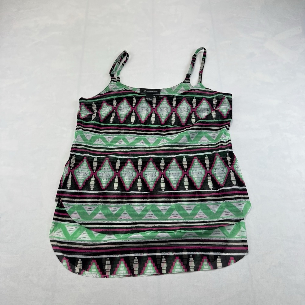 INC International Concepts Women's Medium Geometric Print Sleeveless Tank Top